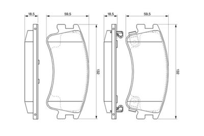 Колодки тормозные дисковые BOSCH 0986494079