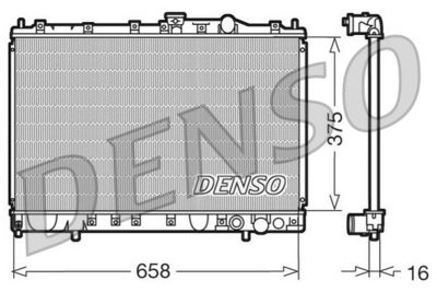 Радиатор системы охлаждения DENSO DRM45002
