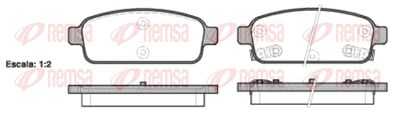 Колодки тормозные дисковые REMSA 143202