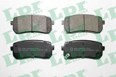 Колодки тормозные дисковые задние LPR 05P2046