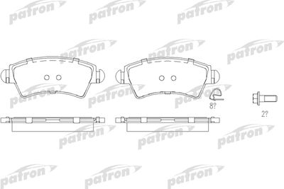 Колодки тормозные дисковые передние PATRON PBP1599