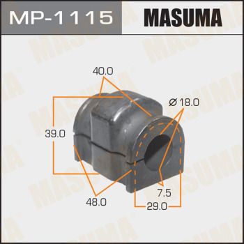 Втулка стабилизатора переднего Masuma MP1115