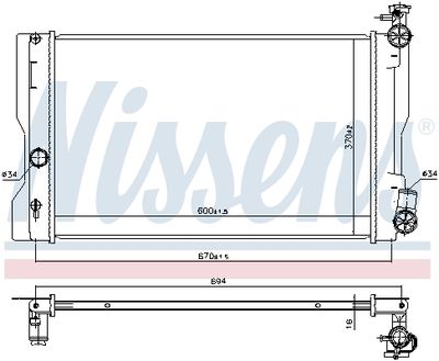 Радиатор NISSENS 606663
