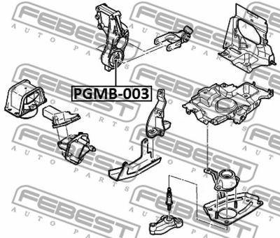 Опора двигателя правая CITROEN/PEUGEOT 1807Q6