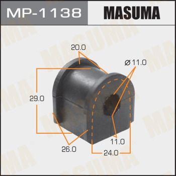Втулка стабилизатора заднего Masuma MP1138