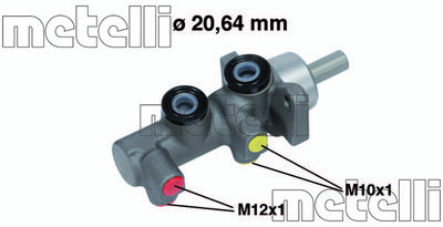 Цилиндр тормозной главный METELLI 050696