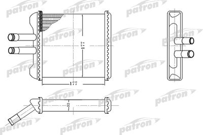 Радиатор отопителя PATRON PRS2083