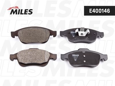 Колодки тормозные передние Miles E400146