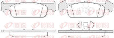 Колодки тормозные передние REMSA 154010