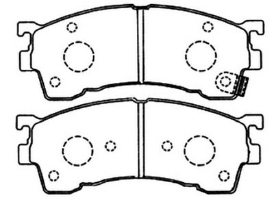 Колодки тормозные дисковые передние AKYOTO AKD1188