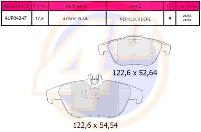 Колодки тормозные дисковые задние ZF RUSSIA GDB1738ZFR