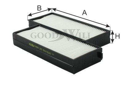 Фильтр салона BIG FILTER GB9961