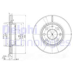 Диск тормозной DELPHI BG3568