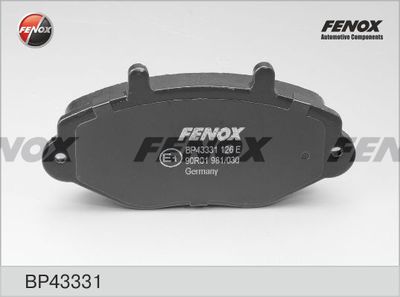 Колодки тормозные дисковые FENOX BP43331