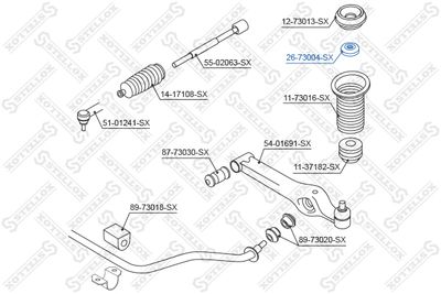 Подшипник опоры амортизатора STELLOX 2673004SX