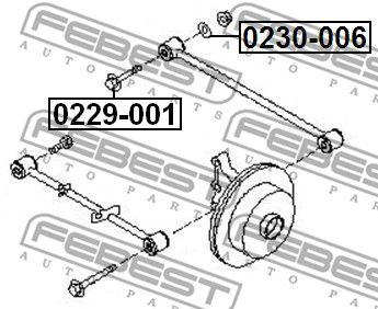 Болт с эксцентриком FEBEST 0229001