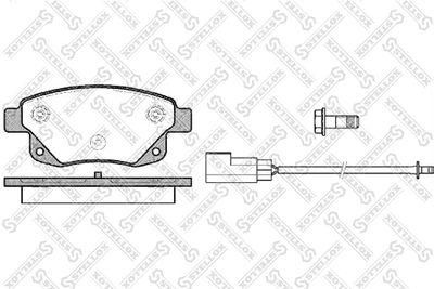 Колодки тормозные дисковые STELLOX 1263002SX