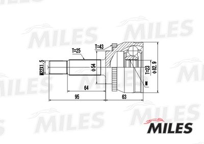 ШРУС наружный Miles GA20253