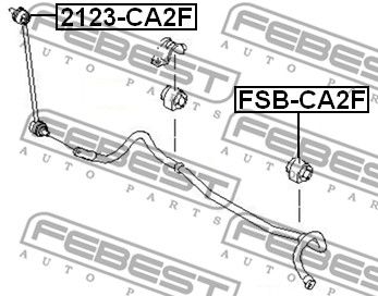 Тяга стабилизатора переднего FEBEST 2123CA2F