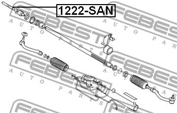 Тяга рулевая FEBEST 1222SAN