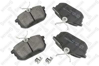 Колодки тормозные дисковые STELLOX 616012SX