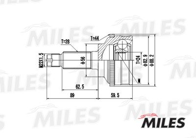 ШРУС наружный Miles GA20238