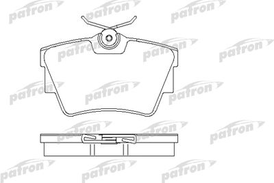 Колодки тормозные дисковые задние PATRON PBP1516