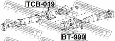 Ремкомплект муфты кардана FEBEST BT999