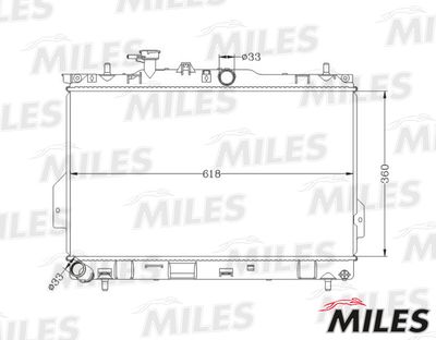 Радиатор Miles ACRB104