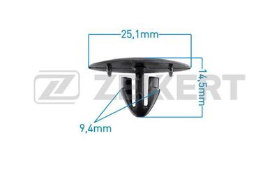 Клипса крепежная Zekkert BE2293
