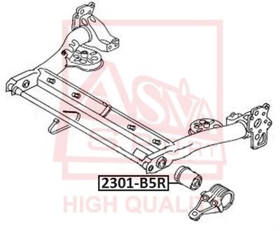 Сайлентблок задней балки ASVA 2301B5R