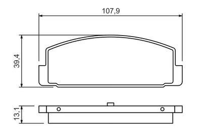 Колодки тормозные дисковые задние BOSCH 0986424295