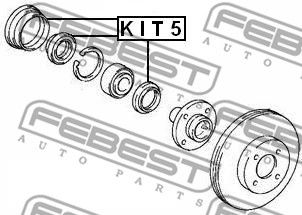 Сальник ступичный ремкомплект FEBEST KIT5