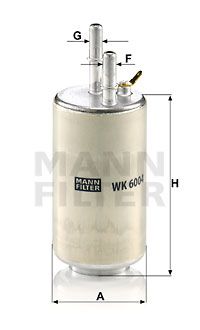 Фильтр топливный MANN-FILTER WK6004