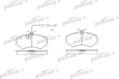 Колодки тормозные дисковые передние PATRON PBP510