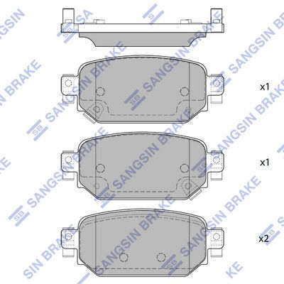Колодки тормозные дисковые SANGSIN SP4178