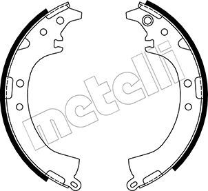 Колодки тормозные барабанные METELLI 530429