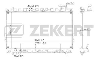 Радиатор охлаждения двигателя Zekkert MK1155