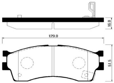 Колодки тормозные дисковые HSB HP1008