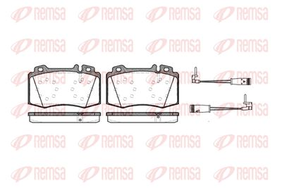 Колодки тормозные дисковые передние REMSA 076902