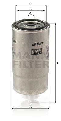 Фильтр топливный MANN-FILTER WK8544