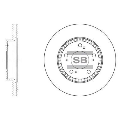 Диск тормозной передний SANGSIN SD4101