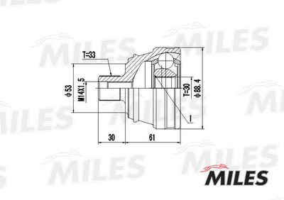 ШРУС наружный Miles GA20015