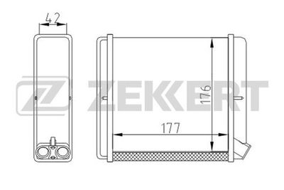 Радиатор отопителя Zekkert MK5005