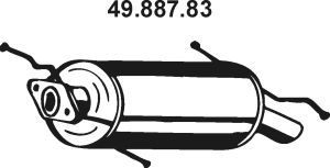 Глушитель задняя часть POLMOSTROW 13180