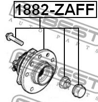 Ступица передняя FEBEST 1882ZAFF