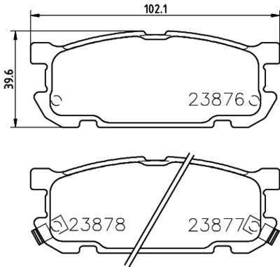 Колодки тормозные дисковые задние Mintex MDB2249