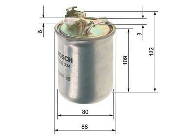 Фильтр топливный BOSCH 0450906334
