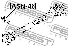 Крестовина карданного вала передняя FEBEST ASN46