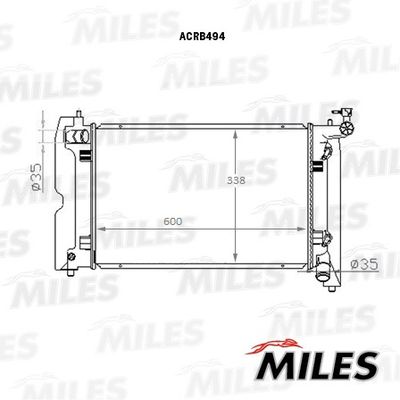 Радиатор Miles ACRB494